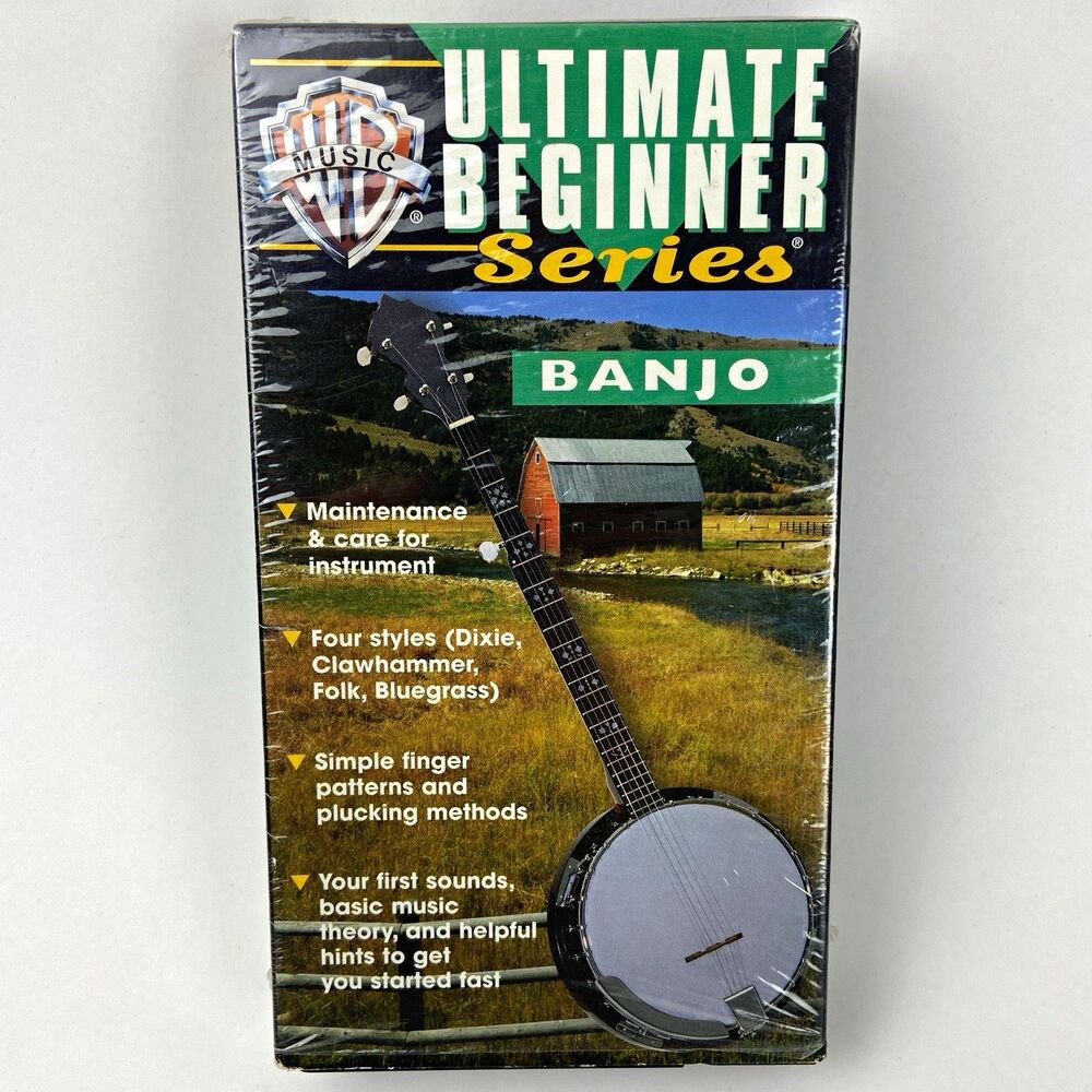 Ultimate Beginner Series Banjo Beginner VHS John David Warner Bros. 1999